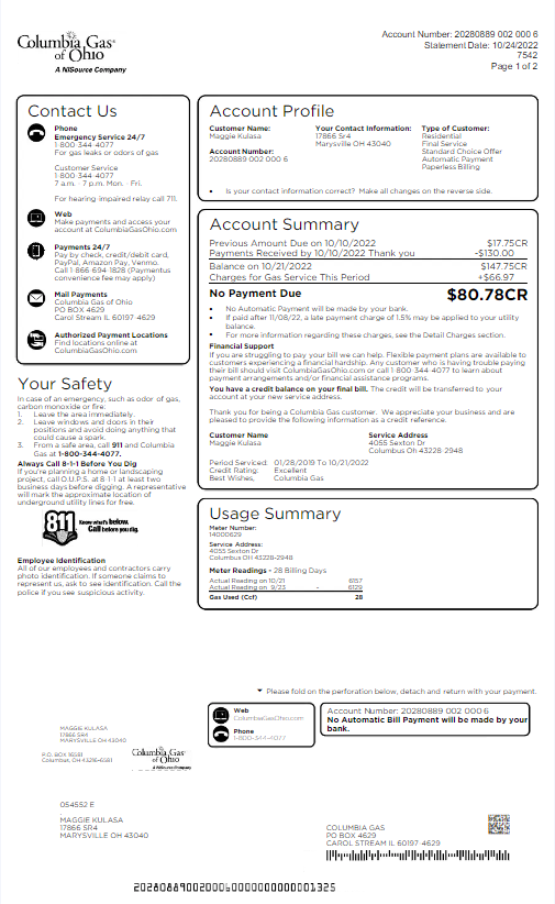  Minol USA business utility bill 